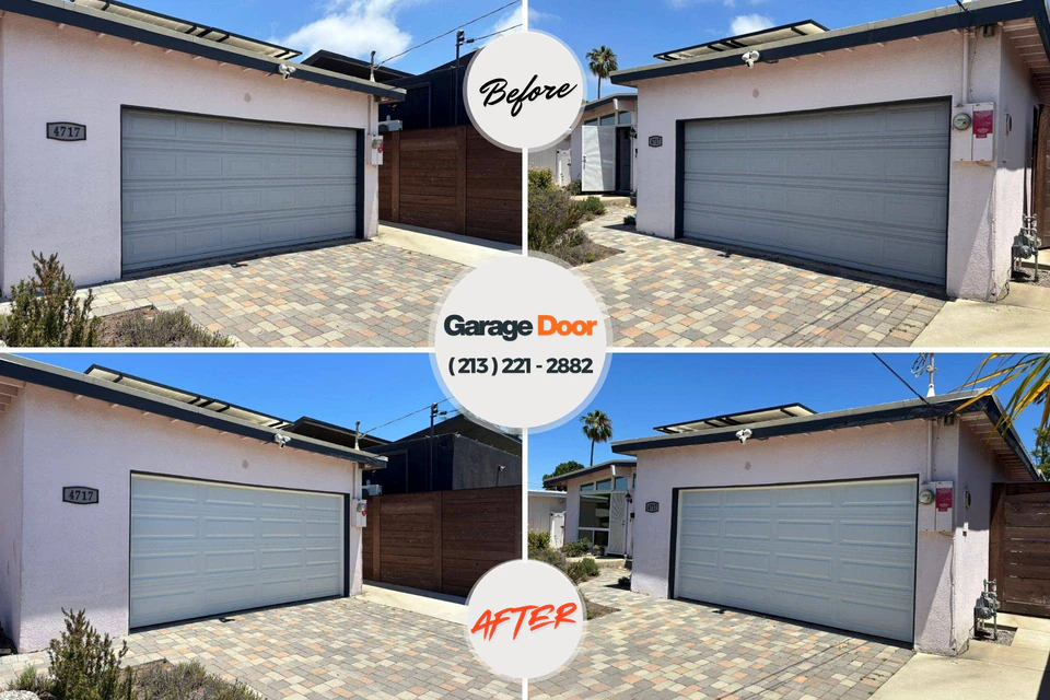 Before and after: garage door repair Mount Carmel, TN